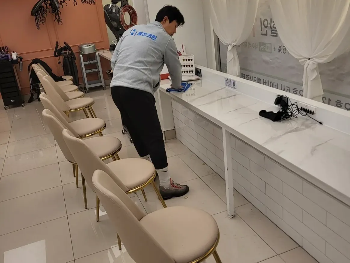 남양주시 도농동 대기석·카운터 위생 청소 사례 - 행진크린